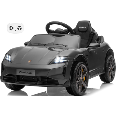 Macchina Elettrica per Bambini Porsche Taycan Turbo S 12V monoposto con Telecomando Cintura a 3 Punti
