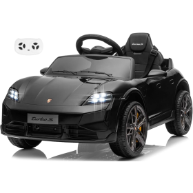 Macchina Elettrica per Bambini Porsche Taycan Turbo S 12V monoposto con Telecomando Cintura a 3 Punti