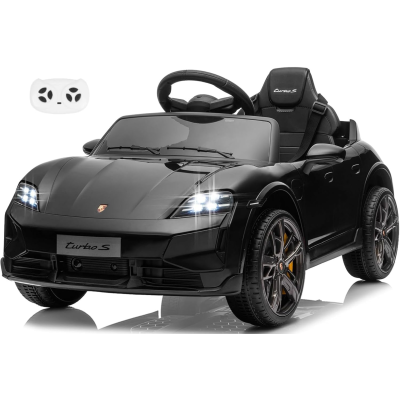 Macchina Elettrica per Bambini Porsche Taycan Turbo S 12V monoposto con Telecomando Cintura a 3 Punti