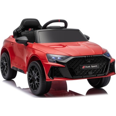 Auto Elettrica per Bambini Audi RS3 12V con Licenza Ufficiale Telecomando Cintura a 3 Punti Luci LED MP3