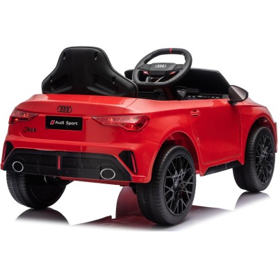 Auto Elettrica per Bambini Audi RS3 12V con Licenza Ufficiale Telecomando Cintura a 3 Punti Luci LED MP3