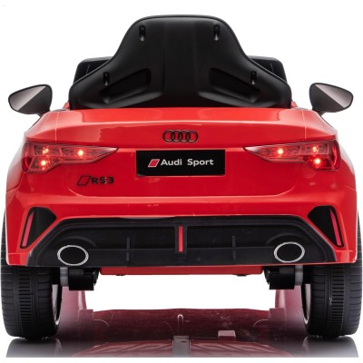 Auto Elettrica per Bambini Audi RS3 12V con Licenza Ufficiale Telecomando Cintura a 3 Punti Luci LED MP3