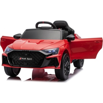 Auto Elettrica per Bambini Audi RS3 12V con Licenza Ufficiale Telecomando Cintura a 3 Punti Luci LED MP3