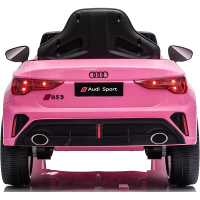 Auto Elettrica per Bambini Audi RS3 12V con Licenza Ufficiale Telecomando Cintura a 3 Punti Luci LED MP3