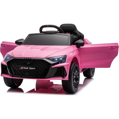 Auto Elettrica per Bambini Audi RS3 12V con Licenza Ufficiale Telecomando Cintura a 3 Punti Luci LED MP3