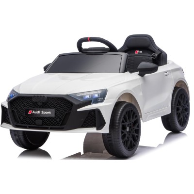 Auto Elettrica per Bambini Audi RS3 12V con Licenza Ufficiale Telecomando Cintura a 3 Punti Luci LED MP3