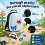 MonTravel Set Trolley per Bambini 2 Pezzi Valigia Rigida e Zainetto Bagaglio a Mano con Ruote Girevoli MT-024 Traffic