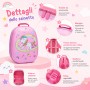 MonTravel Set Trolley Unicorno per Bambini 2 Pezzi Valigia Rigida e Zainetto Bagaglio a Mano con Ruote Girevoli MT-024 Horse