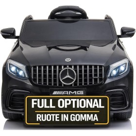 Macchina Elettrica per Bambini 12V Mercedes GLC 63S con Ruote in Gomma Telecomando