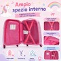 MonTravel Set Trolley Unicorno per Bambini 2 Pezzi Valigia Rigida e Zainetto Bagaglio a Mano con Ruote Girevoli MT-024 Horse