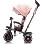 Triciclo Explorer Evolutivo da 12 mesi a 5 anni Reclinabile 4 in 1 fino a 25 kg Sedile Girevole con Ruote in Gomma Eva
