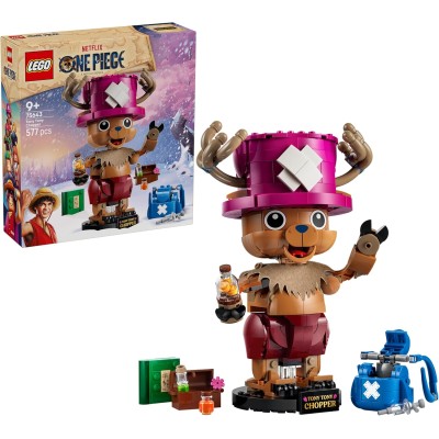LEGO ONE PIECE 75643 TonyTony Chopper Action Figure da Collezione con Accessori come Rumble Ball