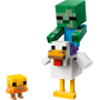 Lego Minecraft 21582 Fantino di polli Action figures 3D con 3 Personaggi tra cui uno Zombie