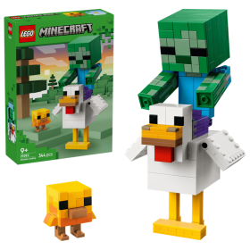 Lego Minecraft 21582 Fantino di polli Action figures 3D con 3 Personaggi tra cui uno Zombie