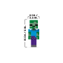 Lego Minecraft 21582 Fantino di polli Action figures 3D con 3 Personaggi tra cui uno Zombie