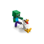 Lego Minecraft 21582 Fantino di polli Action figures 3D con 3 Personaggi tra cui uno Zombie