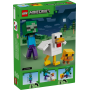 Lego Minecraft 21582 Fantino di polli Action figures 3D con 3 Personaggi tra cui uno Zombie