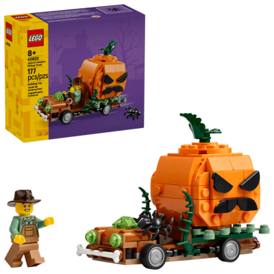 Lego 40822 Furgone di Halloween con Zucca e Minifigure del Contadino