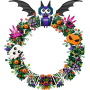 Lego 40825 Ghirlanda di Halloween con Pipistrelli Zucche Fantasmi e Ragnatele