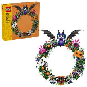 Lego 40825 Ghirlanda di Halloween con Pipistrelli Zucche Fantasmi e Ragnatele