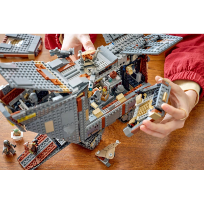 Lego Star Wars 75453 Sandcrawler™ e Mudhorn Offworld con Figura di Grogu e 5 Minifigure tra cui The Mandalorian