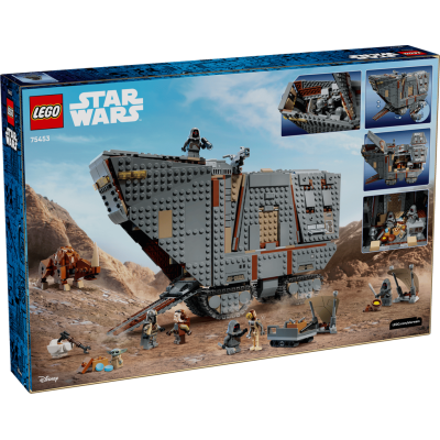 Lego Star Wars 75453 Sandcrawler™ e Mudhorn Offworld con Figura di Grogu e 5 Minifigure tra cui The Mandalorian
