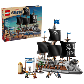 Lego One Piece 75646 La nave da guerra di Garp con 8 minifigure tra cui Zoro Tashigi Koby e Vice Ammiraglio Garp