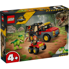 Lego Jurassic World 77978 Camion da trasporto per il giovane T. rex con modello ATV e 2 minifigure