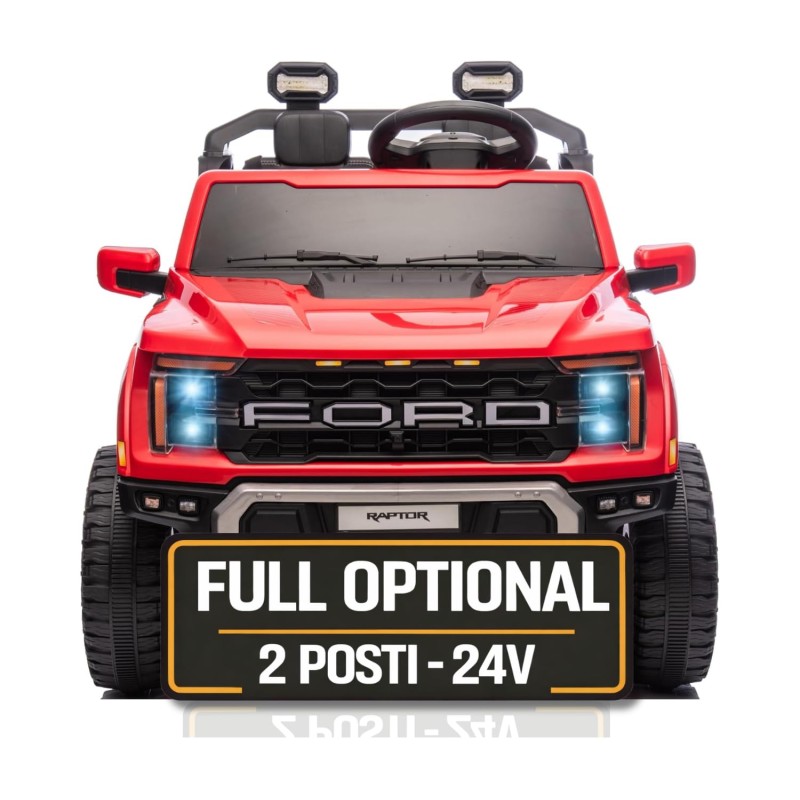 Nuovo Ford F150 Raptor 24V Auto Elettrica Macchina per Bambini Maxi Fuoristrada 2 Posti con Telecomando
