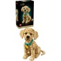 LEGO Icons 11384 Cucciolo di Golden Retriever Animale da Esposizione con Collare e Medaglietta per Cane