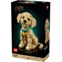 LEGO Icons 11384 Cucciolo di Golden Retriever Animale da Esposizione con Collare e Medaglietta per Cane