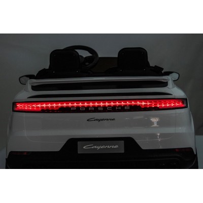 Auto Elettrica Porsche Cayenne 24V Maxi SUV per Bambini 2 Posti Macchina Elettrica con Telecomando Cinture a 3 Punti Luci LED
