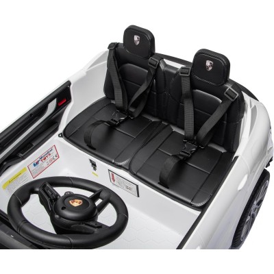 Auto Elettrica Porsche Cayenne 24V Maxi SUV per Bambini 2 Posti Macchina Elettrica con Telecomando Cinture a 3 Punti Luci LED