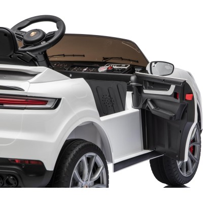 Auto Elettrica Porsche Cayenne 24V Maxi SUV per Bambini 2 Posti Macchina Elettrica con Telecomando Cinture a 3 Punti Luci LED