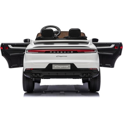 Auto Elettrica Porsche Cayenne 24V Maxi SUV per Bambini 2 Posti Macchina Elettrica con Telecomando Cinture a 3 Punti Luci LED