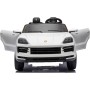 Auto Elettrica Porsche Cayenne 24V Maxi SUV per Bambini 2 Posti Macchina Elettrica con Telecomando Cinture a 3 Punti Luci LED
