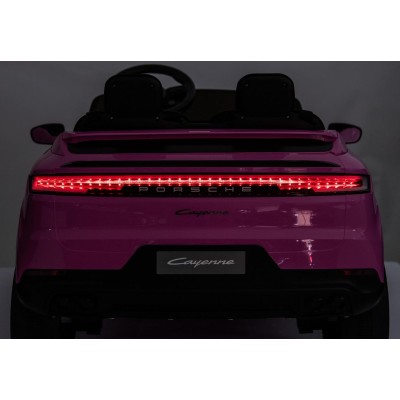 Auto Elettrica Porsche Cayenne 24V Maxi SUV per Bambini 2 Posti Macchina Elettrica con Telecomando Cinture a 3 Punti Luci LED