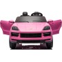 Auto Elettrica Porsche Cayenne 24V Maxi SUV per Bambini 2 Posti Macchina Elettrica con Telecomando Cinture a 3 Punti Luci LED
