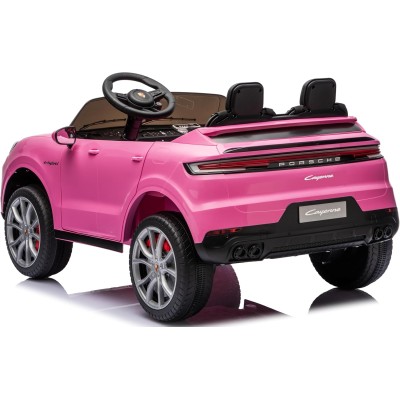 Auto Elettrica Porsche Cayenne 24V Maxi SUV per Bambini 2 Posti Macchina Elettrica con Telecomando Cinture a 3 Punti Luci LED