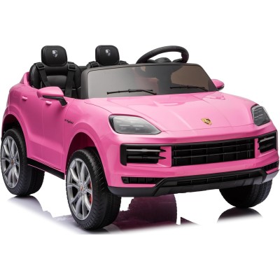 Auto Elettrica Porsche Cayenne 24V Maxi SUV per Bambini 2 Posti Macchina Elettrica con Telecomando Cinture a 3 Punti Luci LED