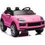 Auto Elettrica Porsche Cayenne 24V Maxi SUV per Bambini 2 Posti Macchina Elettrica con Telecomando Cinture a 3 Punti Luci LED