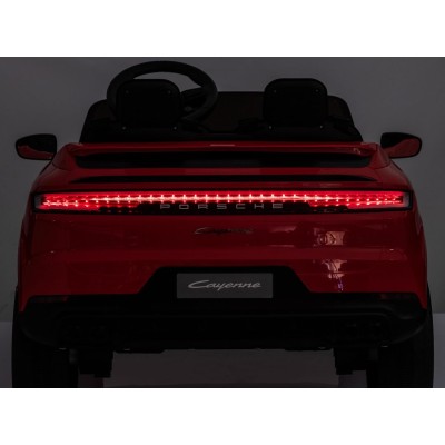 Auto Elettrica Porsche Cayenne 24V Maxi SUV per Bambini 2 Posti Macchina Elettrica con Telecomando Cinture a 3 Punti Luci LED