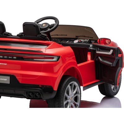 Auto Elettrica Porsche Cayenne 24V Maxi SUV per Bambini 2 Posti Macchina Elettrica con Telecomando Cinture a 3 Punti Luci LED