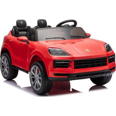 Auto Elettrica Porsche Cayenne 24V Maxi SUV per Bambini 2 Posti Macchina Elettrica con Telecomando Cinture a 3 Punti Luci LED