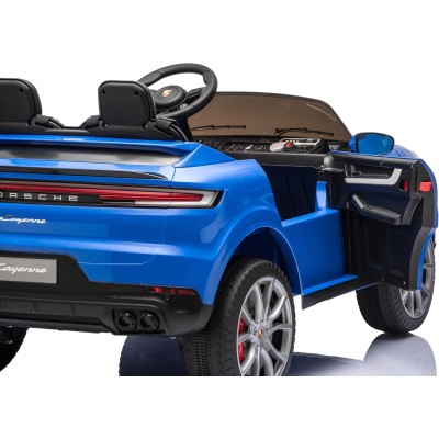 Auto Elettrica Porsche Cayenne 24V Maxi SUV per Bambini 2 Posti Macchina Elettrica con Telecomando Cinture a 3 Punti Luci LED