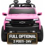 Macchina Elettrica Chevrolet Silverado ZR2 24V Maxi Fuoristrada 2 Posti per Bambini Telecomando Bluetooth Carico Massimo 60 Kg