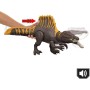 Mattel JGB56 Jurassic World Rebirth - Spinosaurus tail thrasher con doppia funzione di attacco