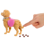 Mattel JJB46 - Barbie Family & Friends Barbie con cagnolina che cammina
