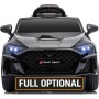 Auto Elettrica per Bambini Audi RS3 12V con Licenza Ufficiale Telecomando Cintura a 3 Punti Luci LED MP3