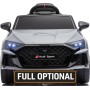 Auto Elettrica per Bambini Audi RS3 12V con Licenza Ufficiale Telecomando Cintura a 3 Punti Luci LED MP3